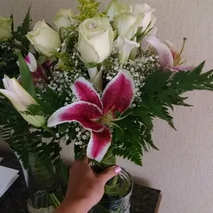 Petal missing, brown looking roses