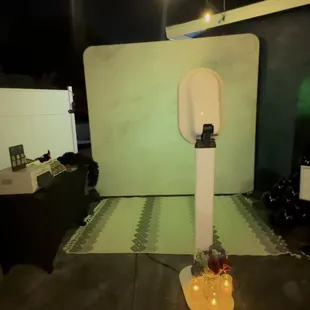 Open air Photo Booth for Death to my 20's Theme Birthday Party