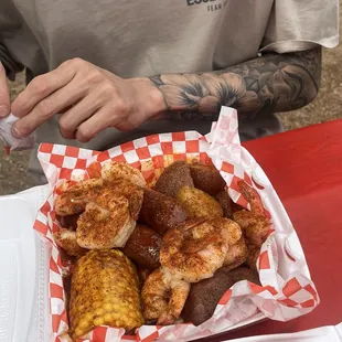 They gave us more shrimp hellyea