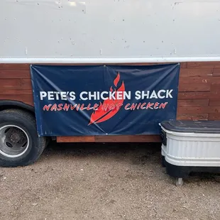 Pete&apos;s Chicken Shack Sign