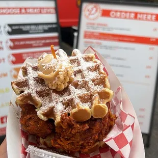 Chicken and waffle