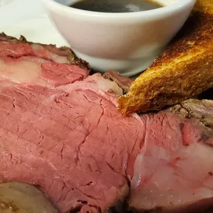 a plate of roast and toast