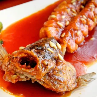 67. Boneless Whole Fish with Pine Nuts