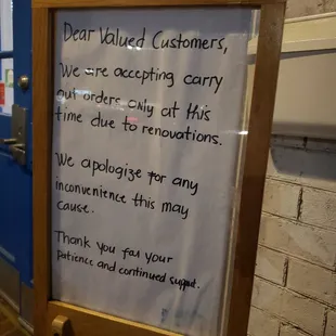 a sign outside of a business