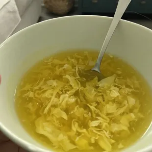 Egg drop soup-no flavor