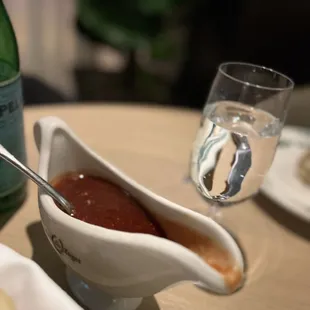 Steak sauce was amazing! Use it!