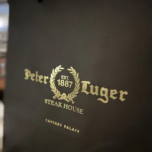 They give you a nice to-go bag. Looks like you went shopping at Louis Vuitton