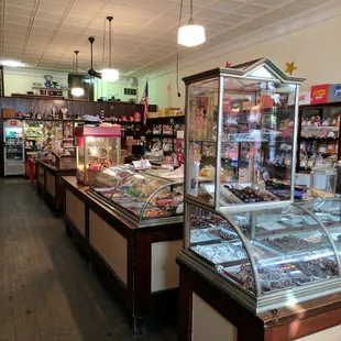 the inside of the store