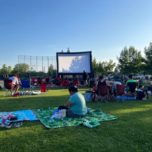 School movie event at the park
