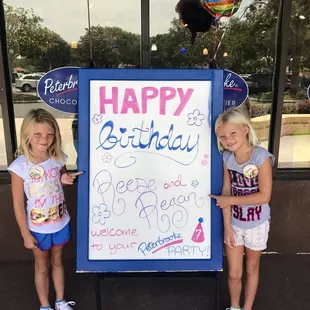 Thank you for making our birthday so special with sweet treats, education and fun! 2017
