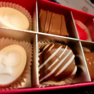 Beautiful truffle assortment. 8 piece custom gift box.