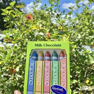 Milk Chocolate crayons