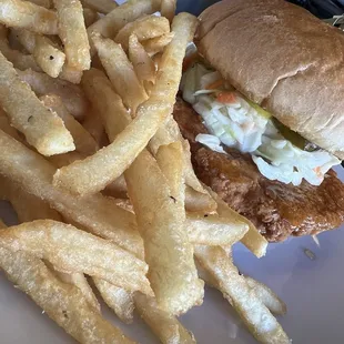 Nashville hot honey chicken sandwich