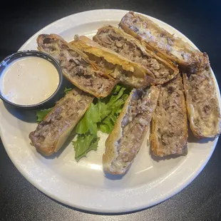 Cheesesteak Spring Rolls