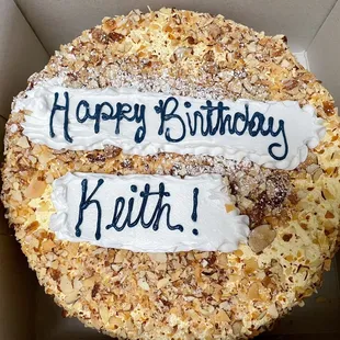 Hubby's birthday cake.