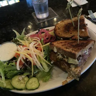 Cully Melt with a side salad