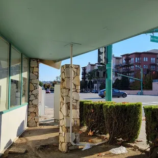 the outside of the building
