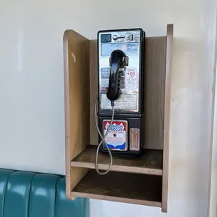 Pay phone! Doesn&apos;t seem to be working but still cool
