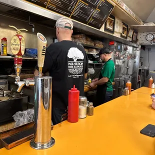 a man working in a restaurant