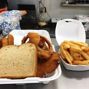 Fried Flounder Platter