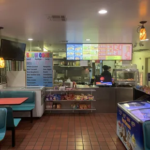 Inside of the restaurant