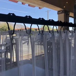 Peters pretty lace curtains.