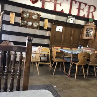 The restaurant area.