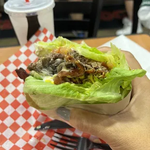 Bacon Mushroom Burger