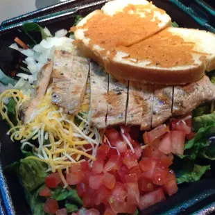 Even the salads are terrific. Yummy cheesy bread, too.