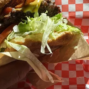 Avocado Bacon Cheeseburger