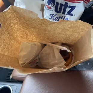 Subs & onion rings to go!