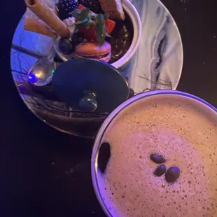 Pot de Belgian Chocolate Pot Du Creme and espresso martini