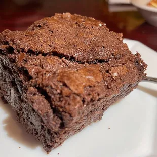 House made chocolate brownie - yum, rich and chocolaty, warm and melted in the mouth (12/2023)