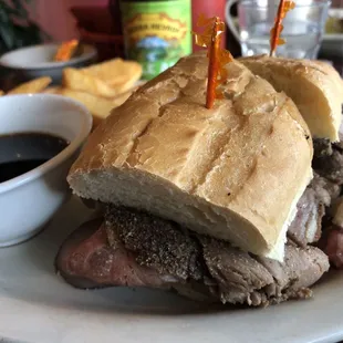 Prime Rib Dip Sandwich