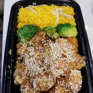 Sesame chicken was pretty...