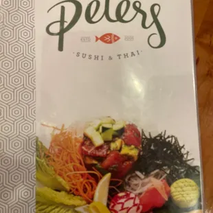 Menu front page