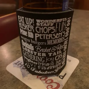 a bottle of beer on a coaster