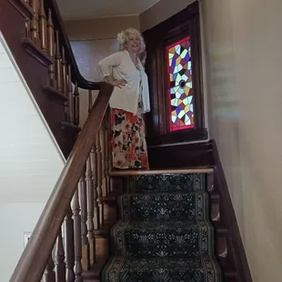 The window is original and beautiful.