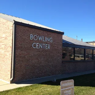 Front of bowling alley