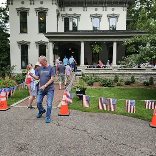 Old fashioned 4th at the Peterson Dumesnil house. Food, art, games,.and later fireworks!