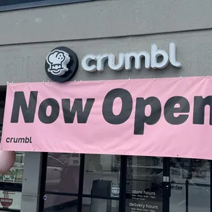 Acrylic letter sign with logo for the new Crumbl Cookie location in Pearl City, HI location.