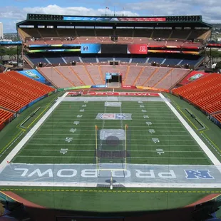 Peterson Sign Company installed 2013 Pro Bowl Treatments at Aloha Stadium