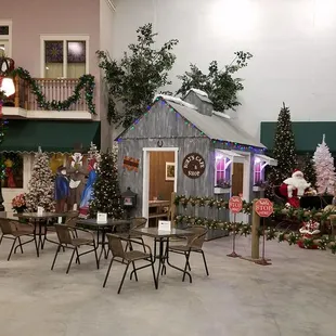 The Christmas decorations are up...