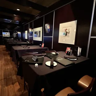 If drinks at the bar, evolve into a meal....seating in the bar area.