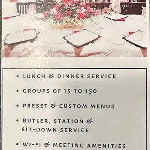 For a truly special occasion or an event to impress, Peterson&apos;s will provide a memorable experience.