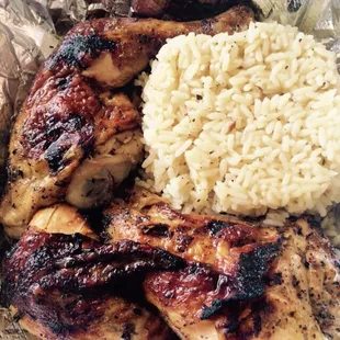 Greek chicken and rice