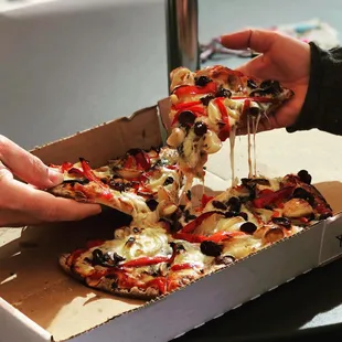 pizza, food
