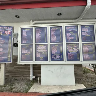 Updated menu