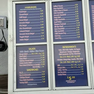 Updated menu