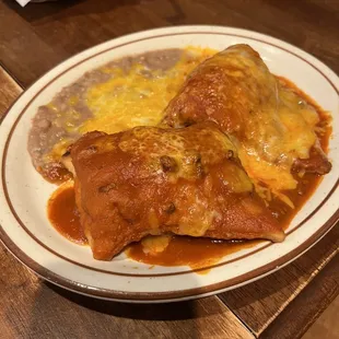 Stuffed Sopapilla with carne adovado